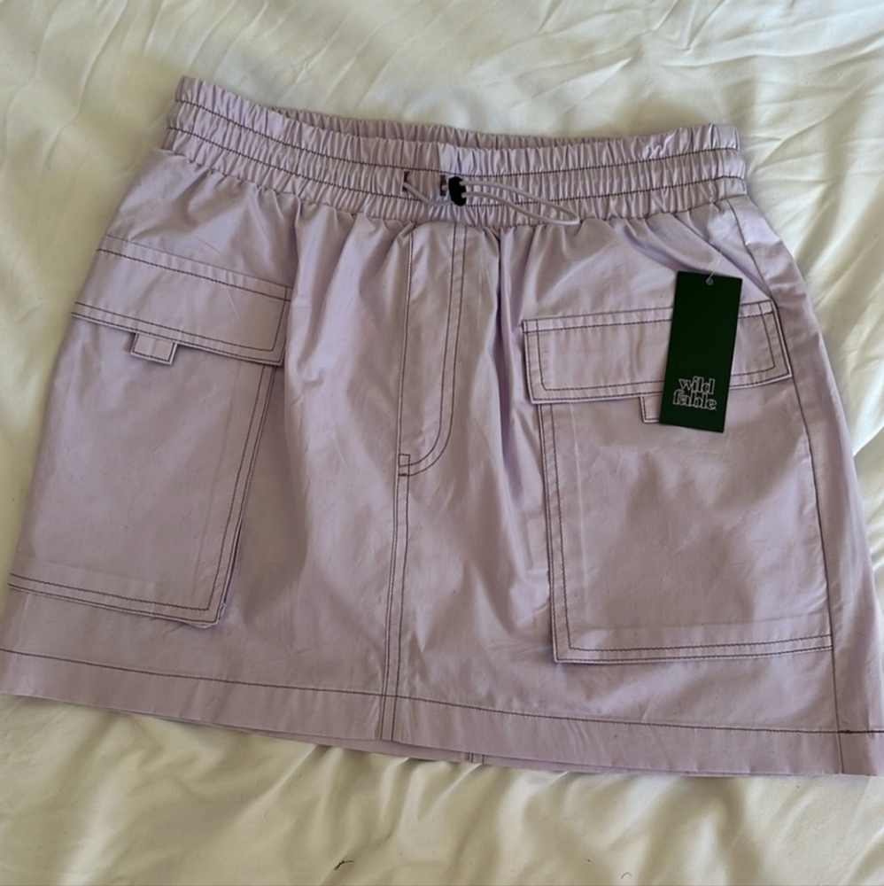 Wild Fable Lilac Cargo Skirt
